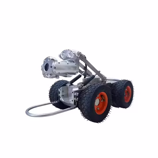 360 grados rotan el sistema impermeable del CCTV del robot de la correa eslabonada de la cámara de inspección de la tubería