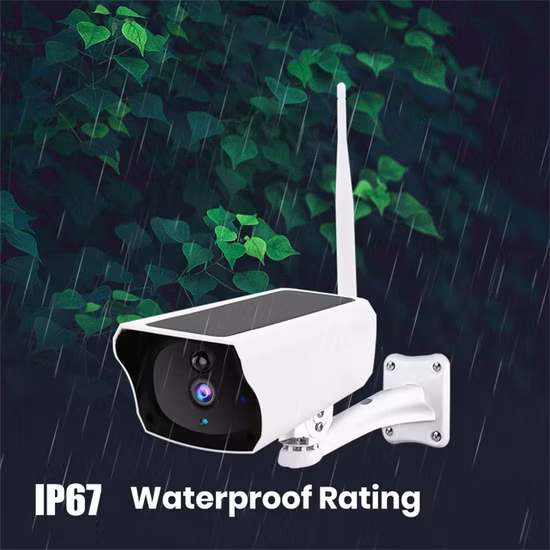 Cámara con energía solar Hankvision inalámbrica para exteriores 2K 3MP Pan Tilt 360 ° View IP65 Cámara recargable con batería PTZ WiFi, conexión 2.4G